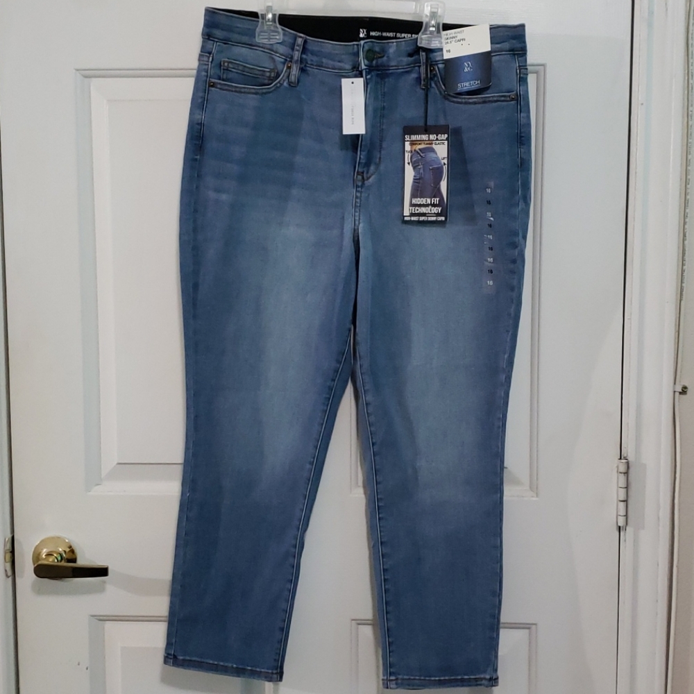 NY&Co. High-waisted super skinny capris